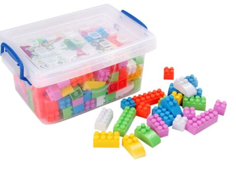 Klocki przestrzenne cegły edukacyjne BOX 240el Klocki przestrzenne cegły edukacyjne BOX 240el