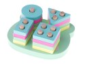 Sorter drewniany dopasuj kształty układanka 4 wież Sorter drewniany dopasuj kształty układanka 4 wież