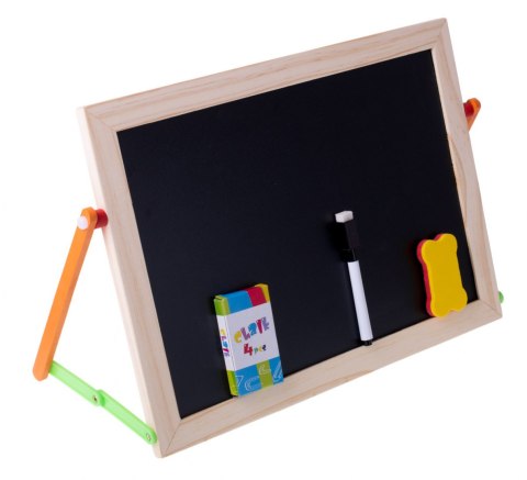 Tablica kredowa + panel edukacyjny 41x27cm Tablica kredowa + panel edukacyjny 41x27cm