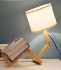 Lampka dekoracyjna nocna drewniana Lampka dekoracyjna nocna drewniana