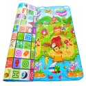 Mata Edukacyjna piankowa dwustronna plac zabaw 180x120cm Mata Edukacyjna piankowa dwustronna plac zabaw 180x120cm