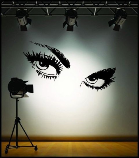 Naklejka dekoracyjna na ściane Eyes Naklejka dekoracyjna na ściane Eyes