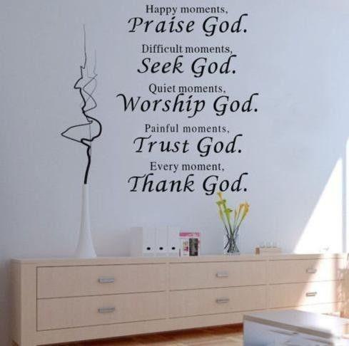 Naklejka dekoracyjna na ścianę Praise God Naklejka dekoracyjna na ścianę Praise God