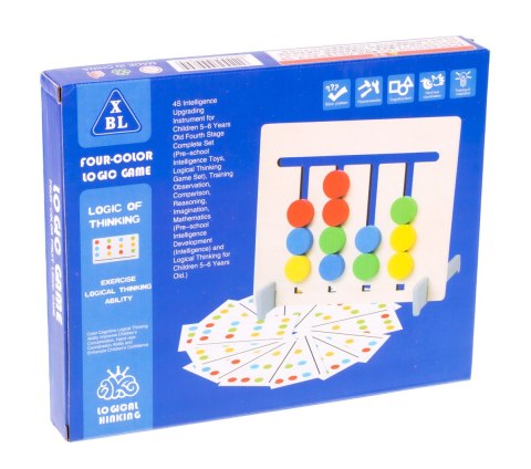 Zabawka edukacyjna drewniana dopasuj kolory owoce montessori Zabawka edukacyjna drewniana dopasuj kolory owoce montessori