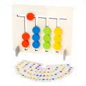 Zabawka edukacyjna drewniana dopasuj kolory owoce montessori Zabawka edukacyjna drewniana dopasuj kolory owoce montessori