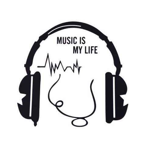 Naklejka na włącznik MUSIC IS MY LIFE Naklejka na włącznik MUSIC IS MY LIFE
