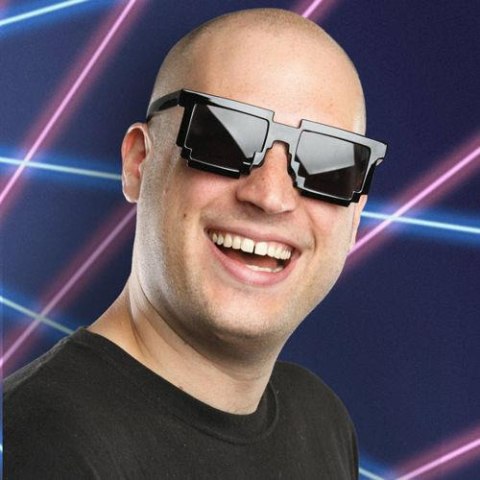 Pikselowe okulary 8 bit pixel - czarne Pikselowe okulary 8 bit pixel - czarne