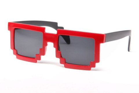 Pikselowe okulary 8 bit pixel - czerwone Pikselowe okulary 8 bit pixel - czerwone