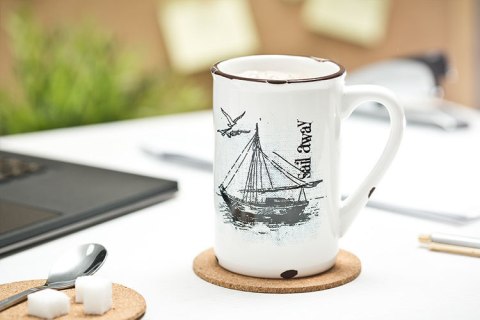 Porcelanowy kubek retro -Sail away Porcelanowy kubek retro -Sail away