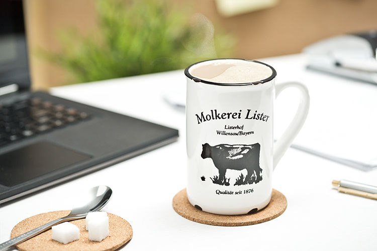 Porcelanowy kubek retro - milk cow Porcelanowy kubek retro - milk cow