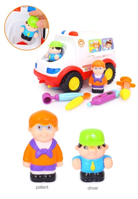 Ambulans edukacyjny z pacjentem + akcesoria Ambulans edukacyjny z pacjentem + akcesoria