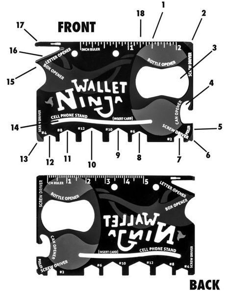 Wallet Ninja - czarna karta przeżycia Wallet Ninja - czarna karta przeżycia