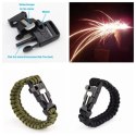 Bransoletka paracord 3w1 CZARNA Bransoletka paracord 3w1 CZARNA