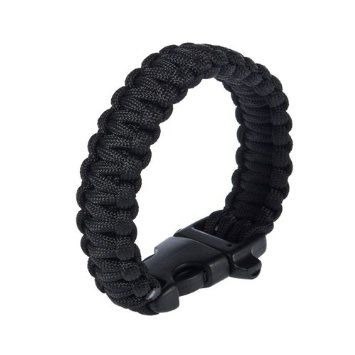 Bransoletka paracord 3w1 CZARNA Bransoletka paracord 3w1 CZARNA