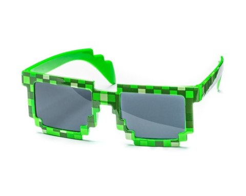Pikselowe okulary 8 bit pixel - minecraft style Pikselowe okulary 8 bit pixel - minecraft style