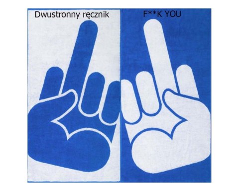 Ręcznik środkowy palec Ręcznik środkowy palec