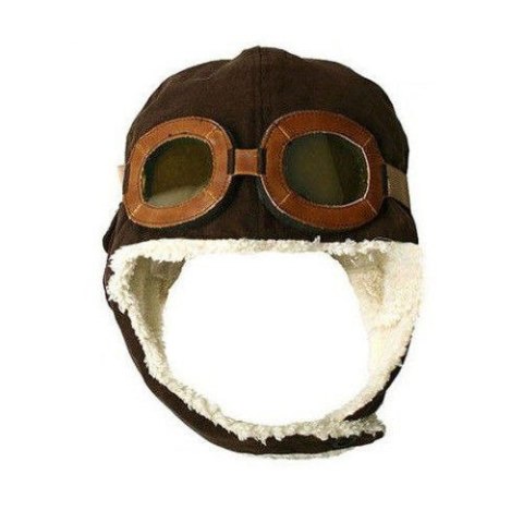 Czapka pilotka dla dzieci - brązowa Czapka pilotka dla dzieci - brązowa