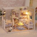 Domek dla lalek drewniany retro model DIY 3013 Domek dla lalek drewniany retro model DIY 3013