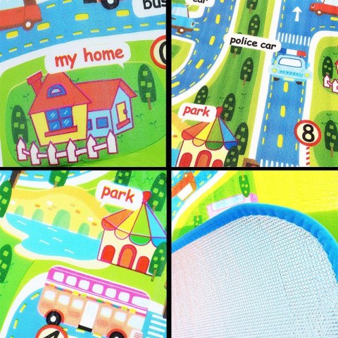 Mata Edukacyjna piankowa dla dzieci ulica 160x130cm Mata Edukacyjna piankowa dla dzieci ulica 160x130cm