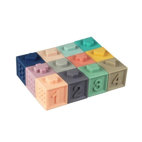 Klocki edukacyjne silikonowe gryzak 10szt. Klocki edukacyjne silikonowe gryzak 10szt.