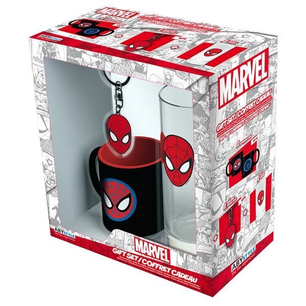 MARVEL - Zestaw Szklanka/Breloczek/Filiżanka "Marvel Spider-man" MARVEL - Zestaw Szklanka/Breloczek/Filiżanka "Marvel Spider-man"