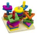 Sorter drewniany układanka zręcznościowa 5 wież Sorter drewniany układanka zręcznościowa 5 wież