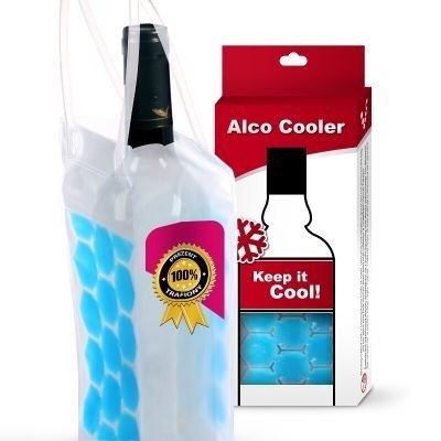 Cooler na butelki - niebieski Cooler na butelki - niebieski
