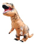 Kostium strój dmuchany dinozaur T-REX dla dzieci Gigant brązowy 1.2-1.4m Kostium strój dmuchany dinozaur T-REX dla dzieci Gigant brązowy 1.2-1.4m