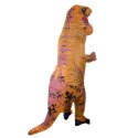 Kostium strój dmuchany dinozaur T-REX dla dzieci Gigant brązowy 1.2-1.4m Kostium strój dmuchany dinozaur T-REX dla dzieci Gigant brązowy 1.2-1.4m
