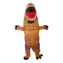 Kostium strój dmuchany dinozaur T-REX dla dzieci Gigant brązowy 1.2-1.4m Kostium strój dmuchany dinozaur T-REX dla dzieci Gigant brązowy 1.2-1.4m