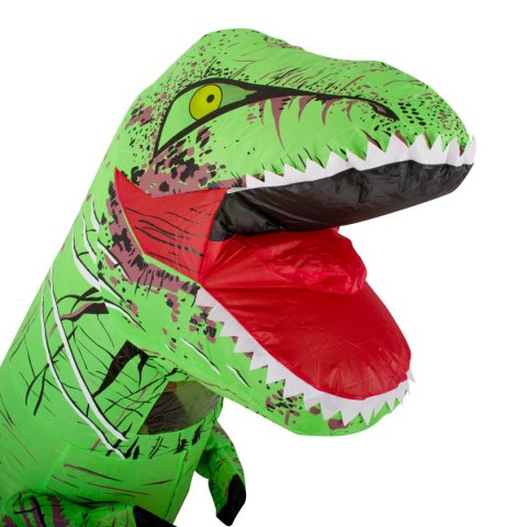 Kostium strój dmuchany dinozaur T-REX dla dzieci Gigant zielony 1.2-1.4m Kostium strój dmuchany dinozaur T-REX dla dzieci Gigant zielony 1.2-1.4m