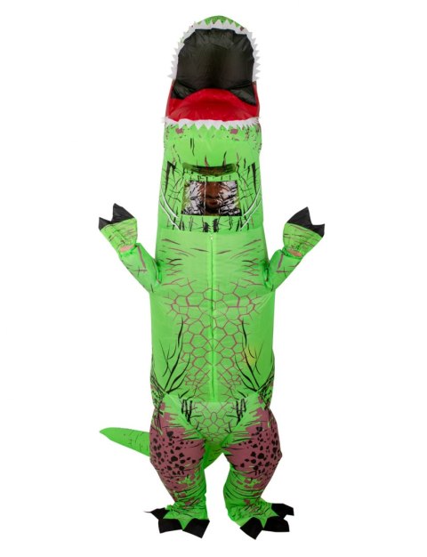Kostium strój dmuchany dinozaur T-REX Gigant zielony 1.5-1.9m Kostium strój dmuchany dinozaur T-REX Gigant zielony 1.5-1.9m