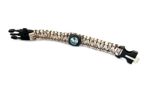 Bransoletka Paracord SURVIVAL 5W1 + kompas Bransoletka Paracord SURVIVAL 5W1 + kompas