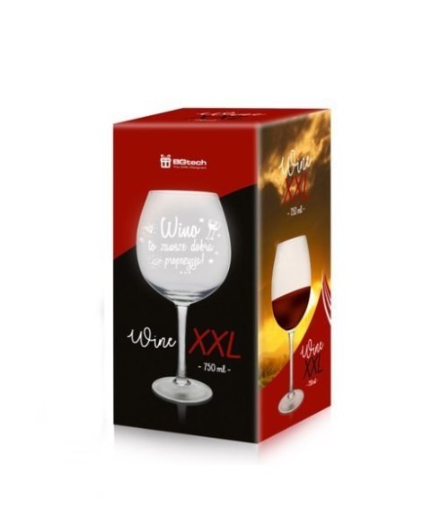 KIELISZEK XXL - kieliszek do wina - Wino dobra propozycja 750ml KIELISZEK XXL - kieliszek do wina - Wino dobra propozycja 750ml