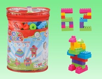 Klocki przestrzenne cegły edukacyjne worek 210 el. Klocki przestrzenne cegły edukacyjne worek 210 el.