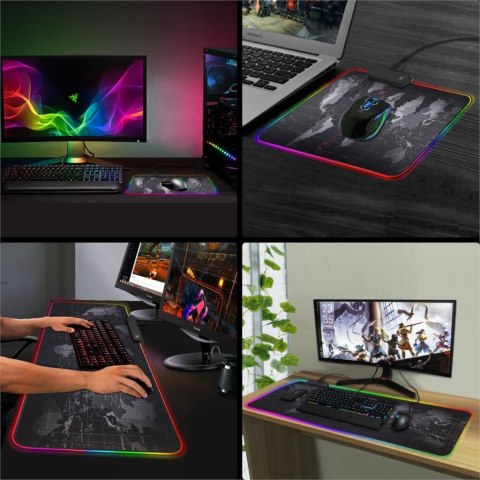 Podkładka pod mysz na biurko RGB 40 x 90 x 0.4 cm Podkładka pod mysz na biurko RGB 40 x 90 x 0.4 cm