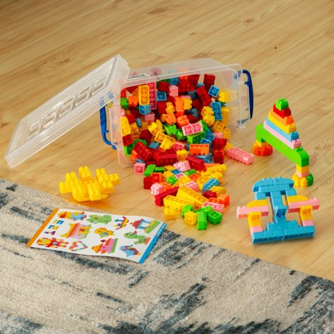 Klocki przestrzenne cegły edukacyjne BOX 240el. Klocki przestrzenne cegły edukacyjne BOX 240el.