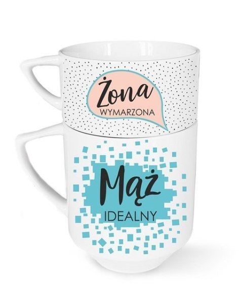 PODWÓJNY - zestaw kubek i filiżanka 200ml - Razem smakuje lepiej PODWÓJNY - zestaw kubek i filiżanka 200ml - Razem smakuje lepiej