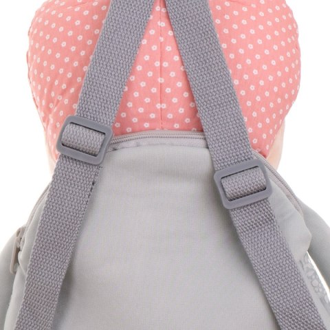 Plecak przedszkolaka pluszowy lalka szara METOO 40x23cm Plecak przedszkolaka pluszowy lalka szara METOO 40x23cm