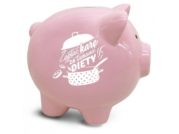 SKARBONKA - świnka duża - ZAPŁAĆ KARĘ za łamanie diety