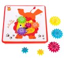 Koła zębate przekładnie edukacyjne 9 plansz 24x24cm Koła zębate przekładnie edukacyjne 9 plansz 24x24cm