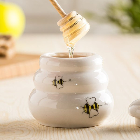 Porcelanowy słoiczek na miód Porcelanowy słoiczek na miód