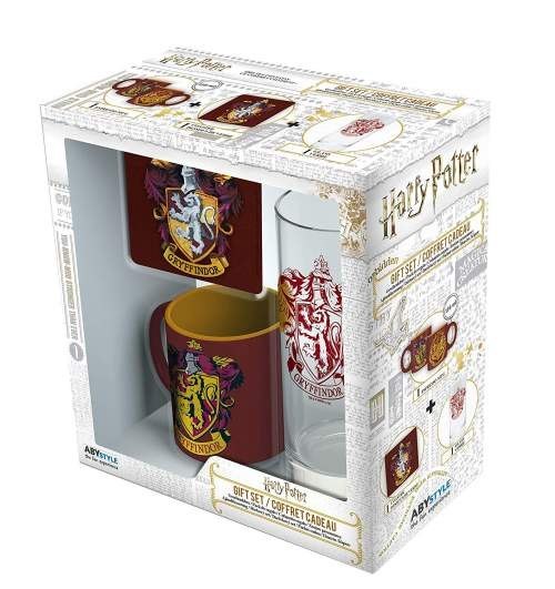 HARRY POTTER - Zestaw Szklanka/Podkładka/Filiżanka "Gryffindor" HARRY POTTER - Zestaw Szklanka/Podkładka/Filiżanka "Gryffindor"