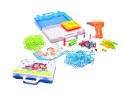 Puzzle Klocki w walizce + wkrętarka 151 el. Puzzle Klocki w walizce + wkrętarka 151 el.