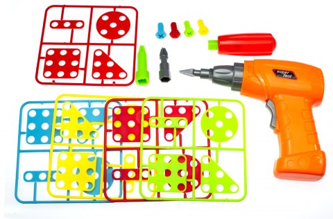 Puzzle Klocki w walizce + wkrętarka 151 el. Puzzle Klocki w walizce + wkrętarka 151 el.
