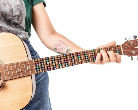 Naklejki do nauki gry na gitarze Naklejki do nauki gry na gitarze