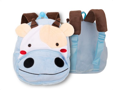 Plecak przedszkolaka pluszowy krówka 24cm Plecak przedszkolaka pluszowy krówka 24cm