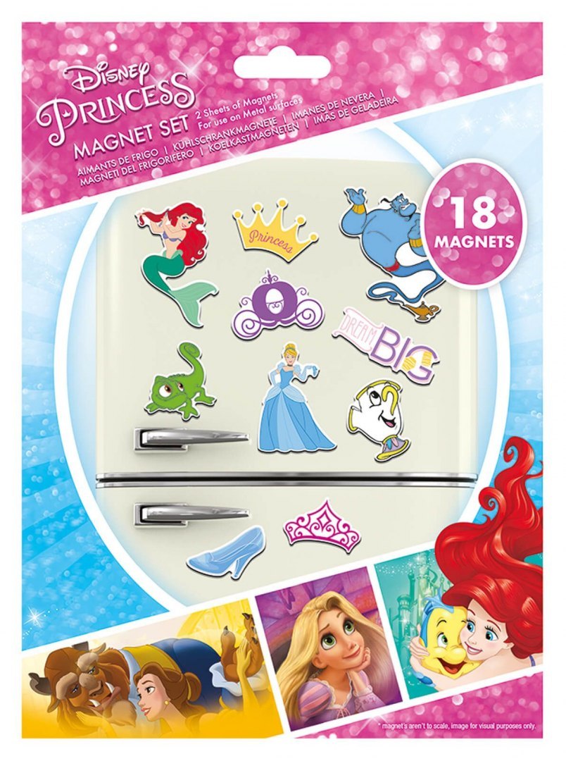 Zestaw magnesów Księżniczki Disney'a (18 szt) Zestaw magnesów Księżniczki Disney'a (18 szt)