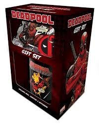 Zestaw prezentowy Deadpool: kubek, podkladka, brelok