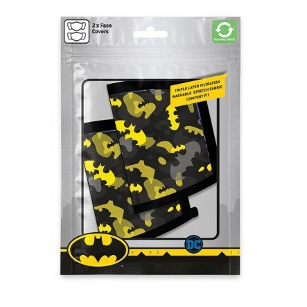 Maseczki na twarz BATMAN (CAMO YELLOW) (2 szt) Maseczki na twarz BATMAN (CAMO YELLOW) (2 szt)